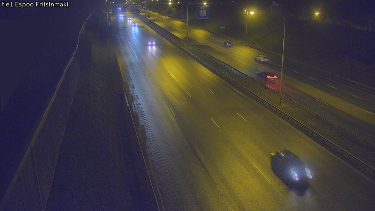 Weather Camera Image Road 1 Espoo, Friisinmäki, Espoo, Uusimaa