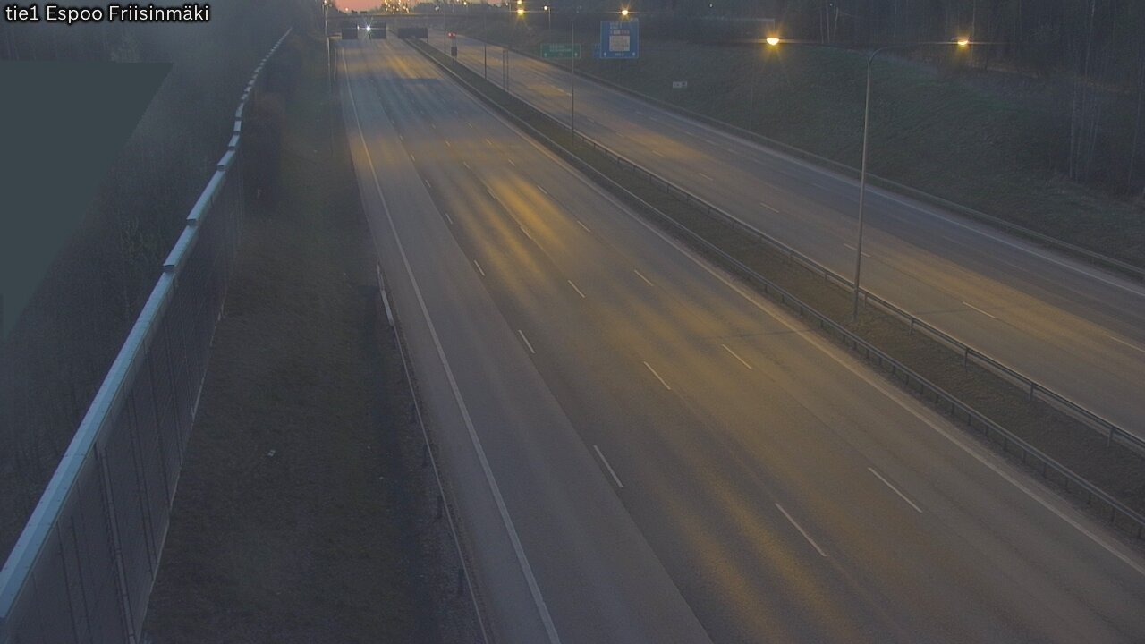 Weather Camera Image Väg 1 Esbo, Frisbacka, Espoo, Uusimaa