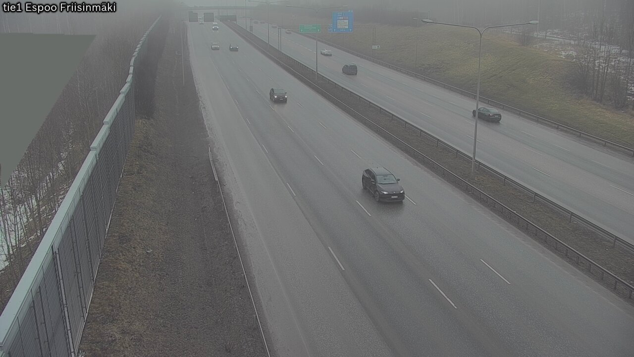 Weather Camera Image Road 1 Espoo, Friisinmäki, Espoo, Uusimaa