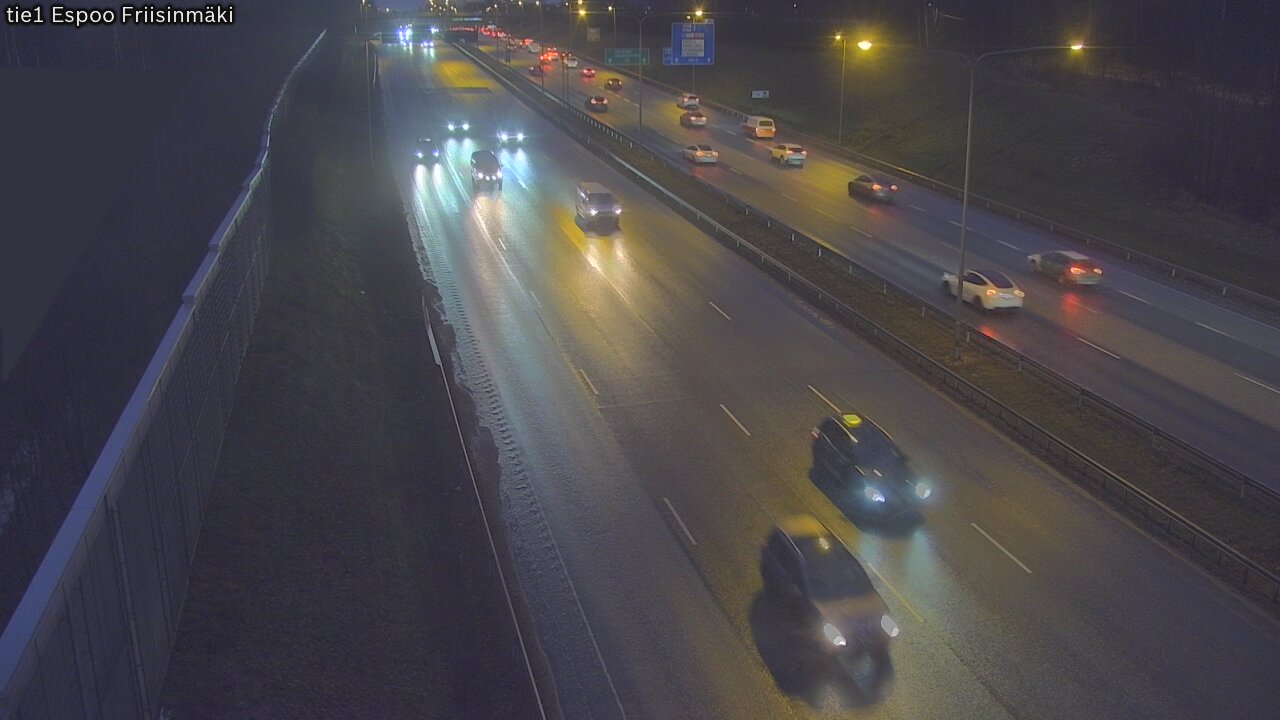 Weather Camera Image Väg 1 Esbo, Frisbacka, Espoo, Uusimaa