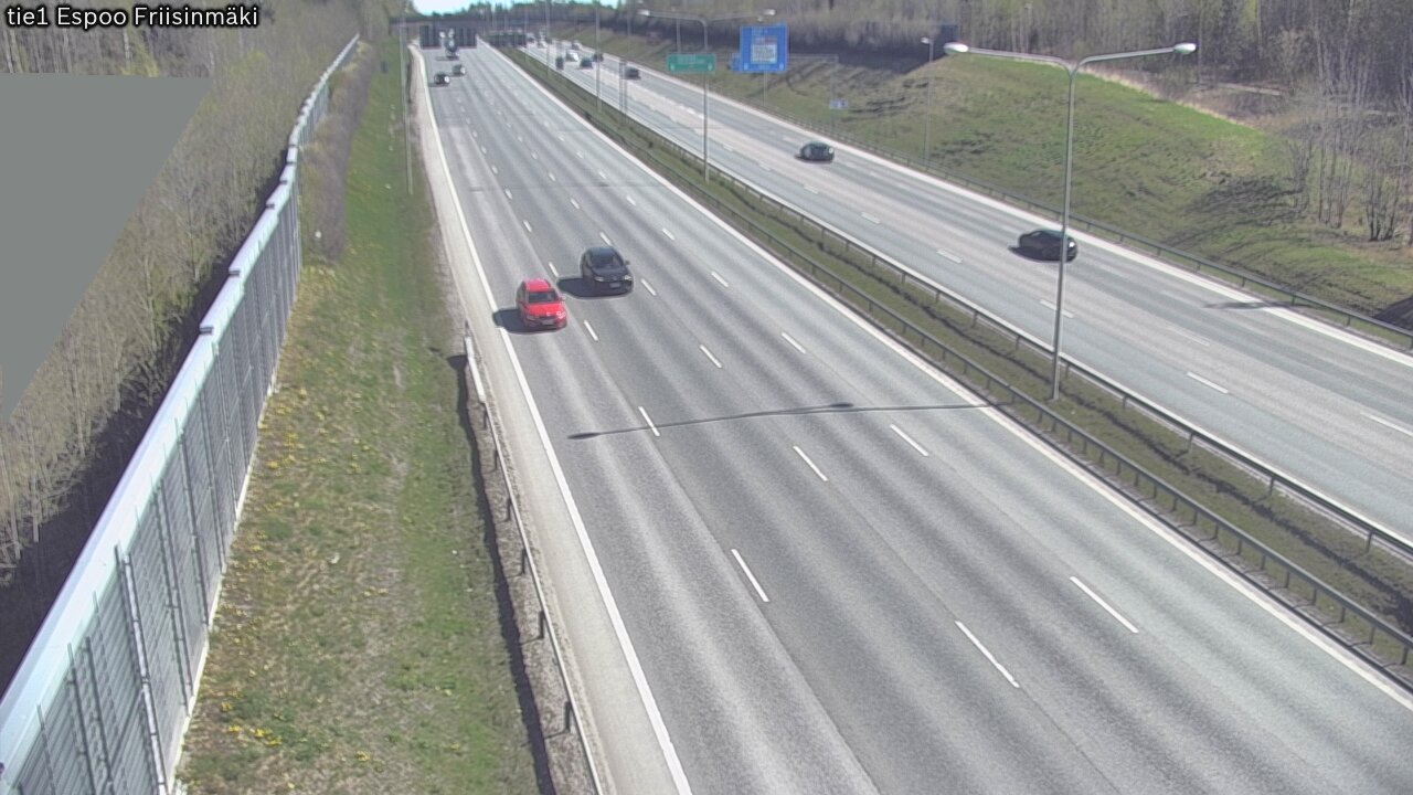 Weather Camera Image Road 1 Espoo, Friisinmäki, Espoo, Uusimaa