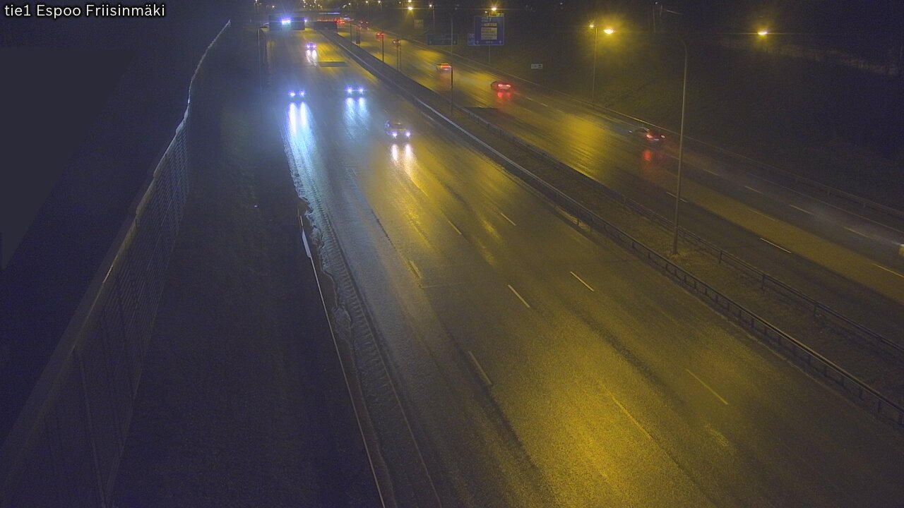 Weather Camera Image Road 1 Espoo, Friisinmäki, Espoo, Uusimaa