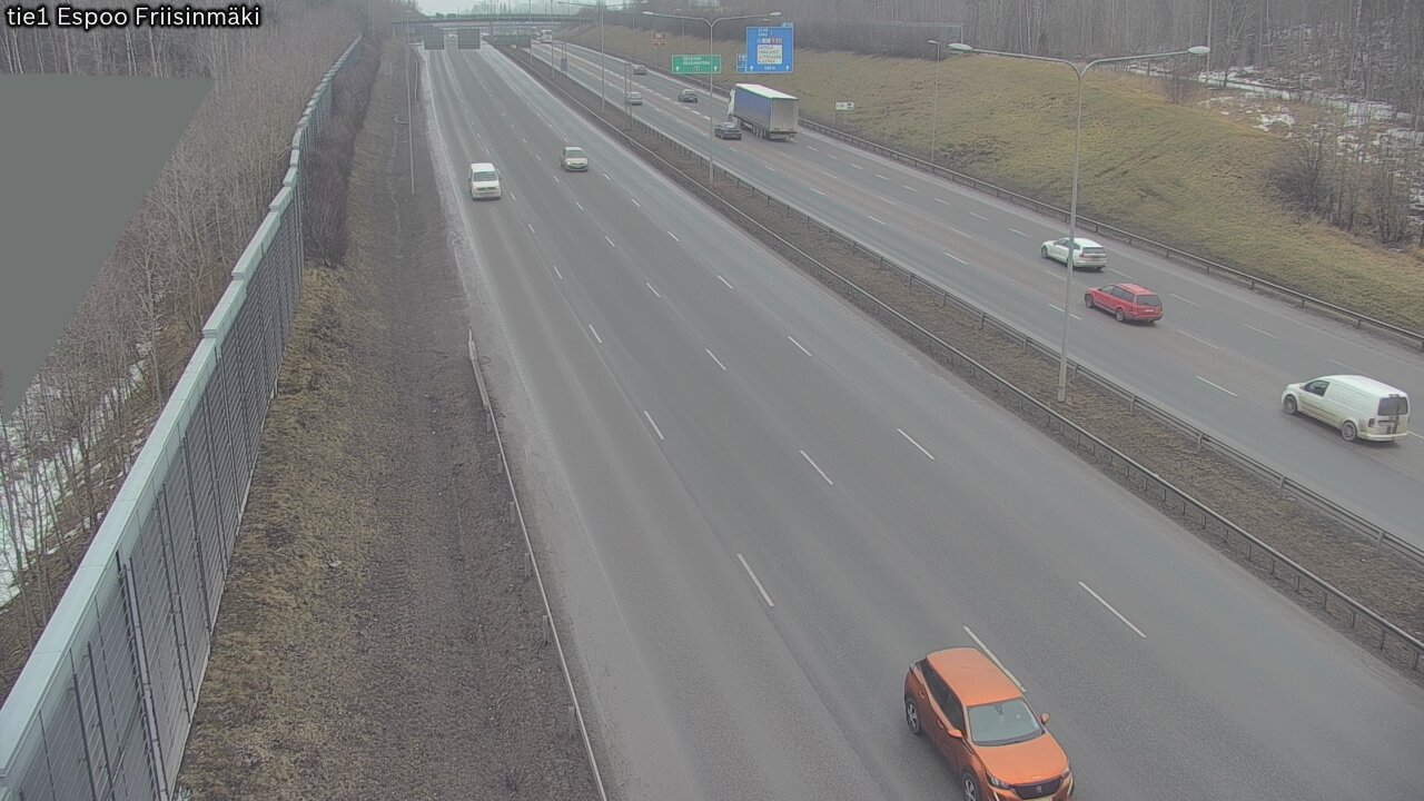 Weather Camera Image Väg 1 Esbo, Frisbacka, Espoo, Uusimaa