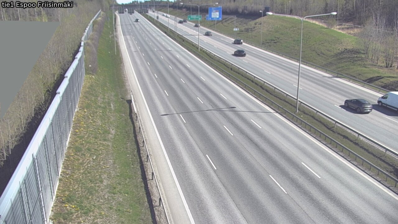 Weather Camera Image Road 1 Espoo, Friisinmäki, Espoo, Uusimaa