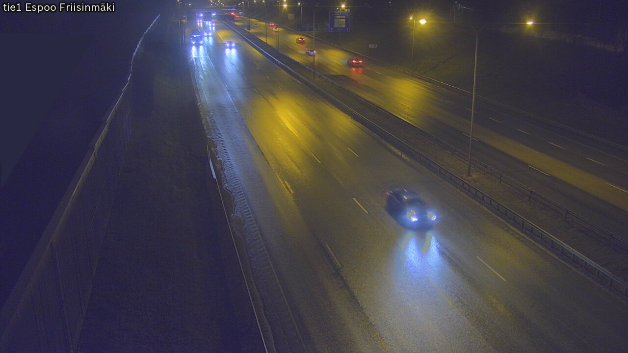 Weather Camera Image Road 1 Espoo, Friisinmäki, Espoo, Uusimaa
