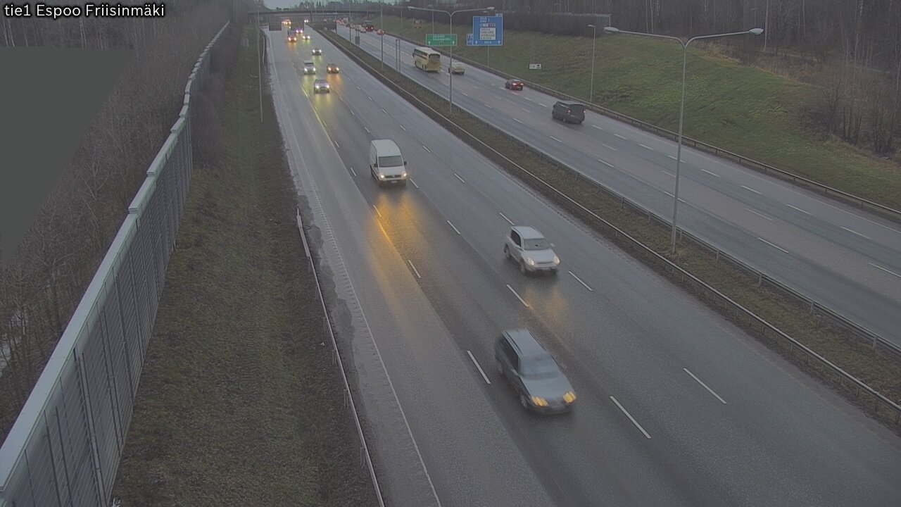 Weather Camera Image Väg 1 Esbo, Frisbacka, Espoo, Uusimaa