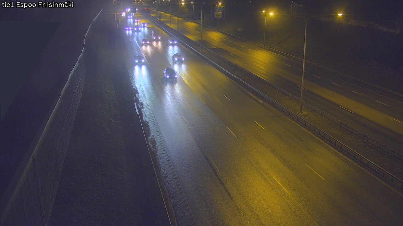 Weather Camera Image Road 1 Espoo, Friisinmäki, Espoo, Uusimaa