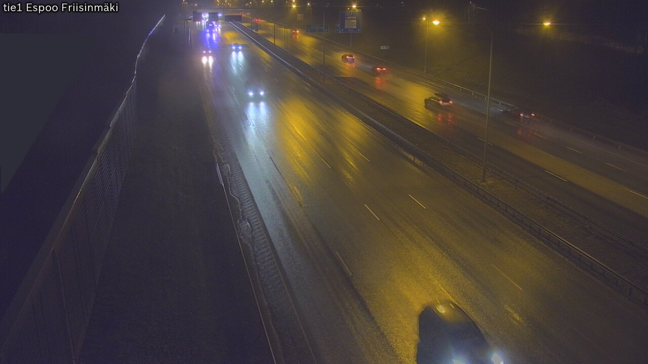 Weather Camera Image Road 1 Espoo, Friisinmäki, Espoo, Uusimaa