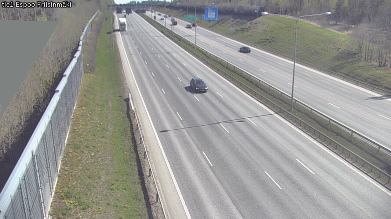 Weather Camera Image Road 1 Espoo, Friisinmäki, Espoo, Uusimaa