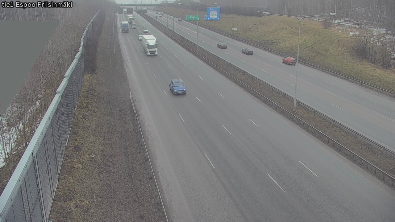 Weather Camera Image Väg 1 Esbo, Frisbacka, Espoo, Uusimaa