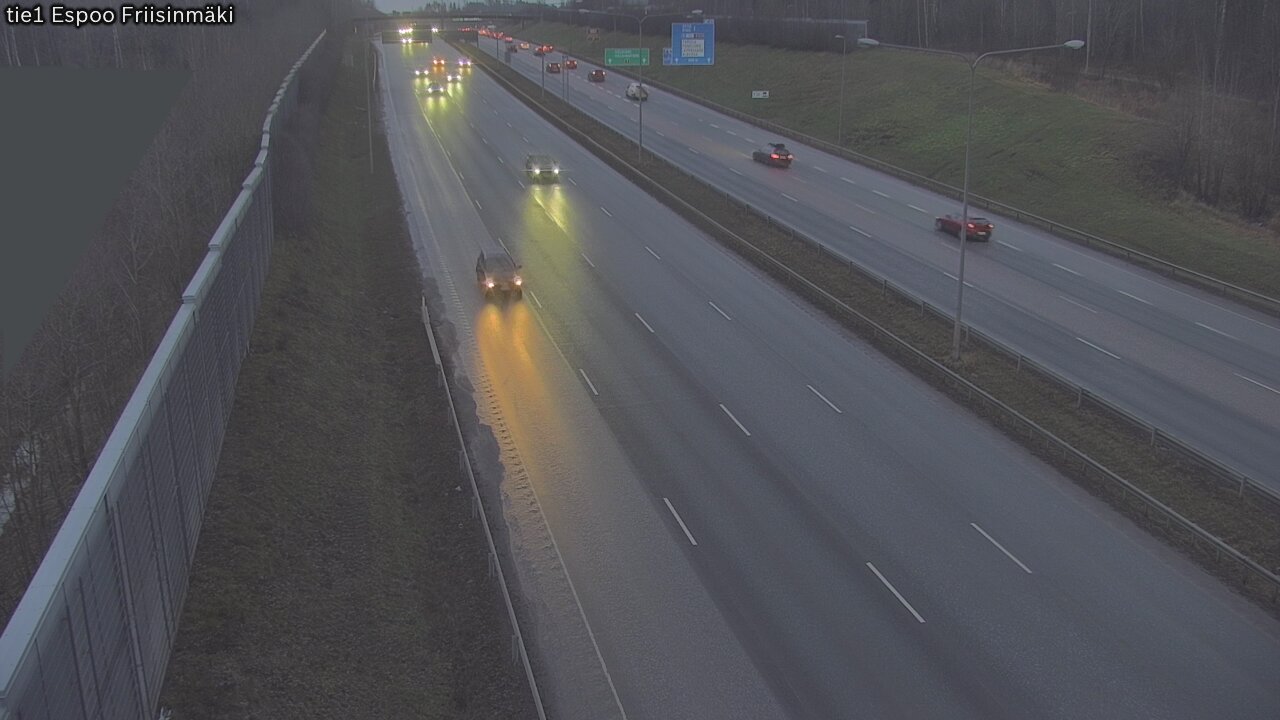 Weather Camera Image Road 1 Espoo, Friisinmäki, Espoo, Uusimaa