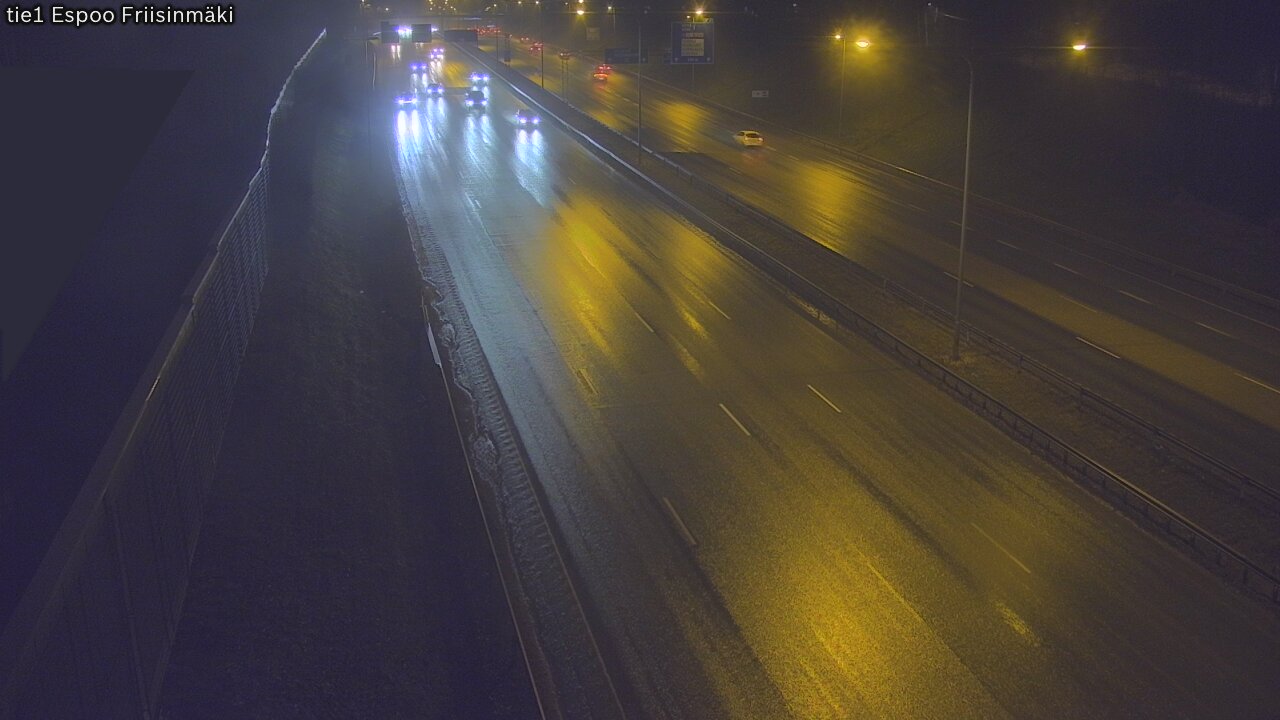 Weather Camera Image Road 1 Espoo, Friisinmäki, Espoo, Uusimaa