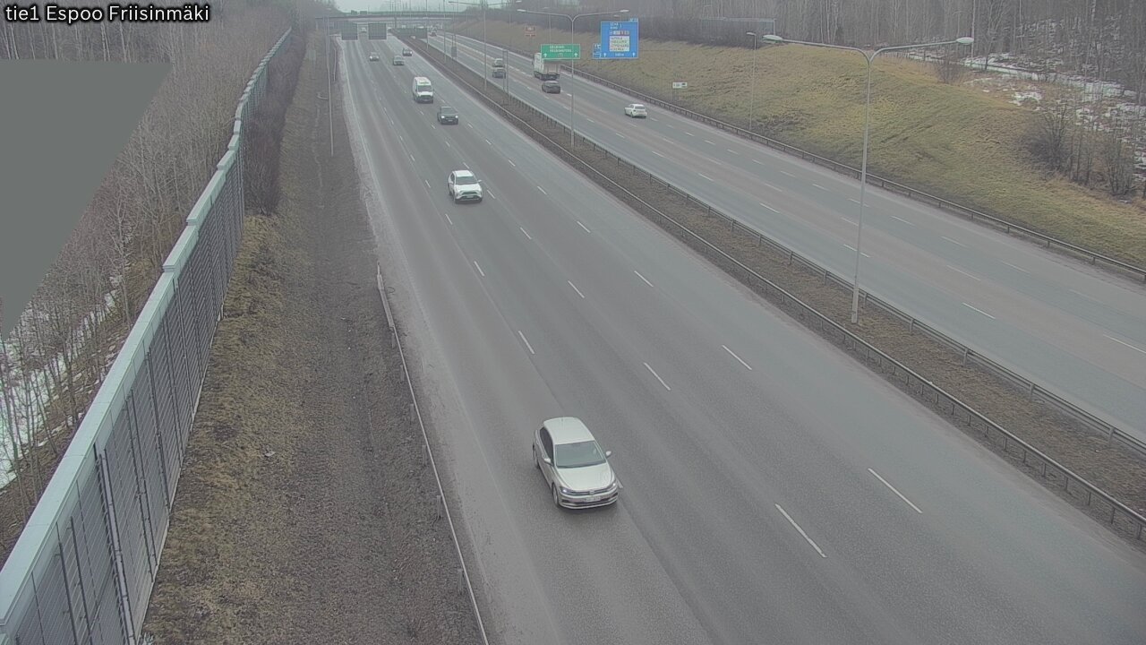 Weather Camera Image Väg 1 Esbo, Frisbacka, Espoo, Uusimaa