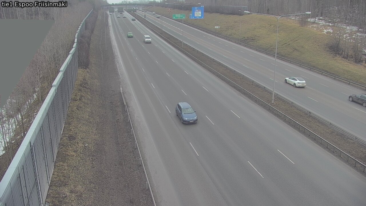Weather Camera Image Väg 1 Esbo, Frisbacka, Espoo, Uusimaa