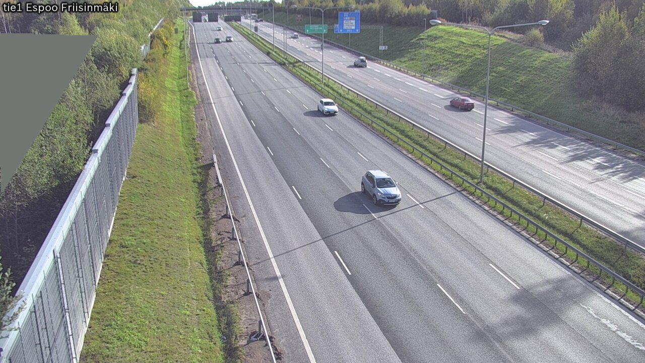 Weather Camera Image Road 1 Espoo, Friisinmäki, Espoo, Uusimaa