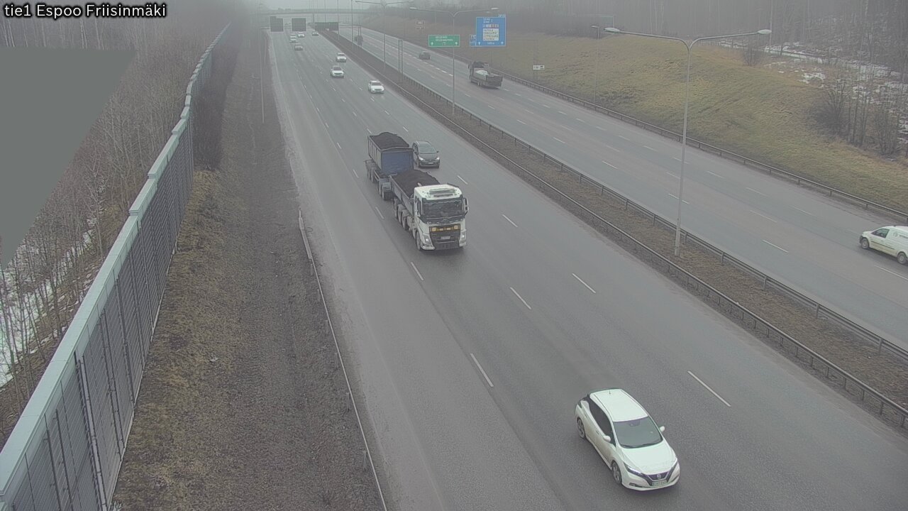 Weather Camera Image Väg 1 Esbo, Frisbacka, Espoo, Uusimaa