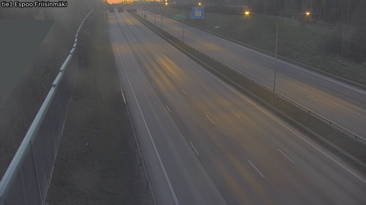 Weather Camera Image Väg 1 Esbo, Frisbacka, Espoo, Uusimaa
