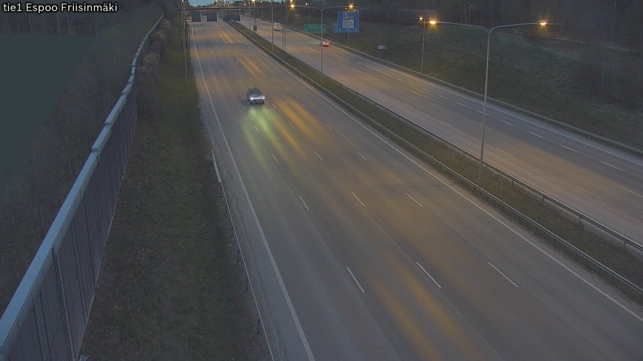 Weather Camera Image Väg 1 Esbo, Frisbacka, Espoo, Uusimaa