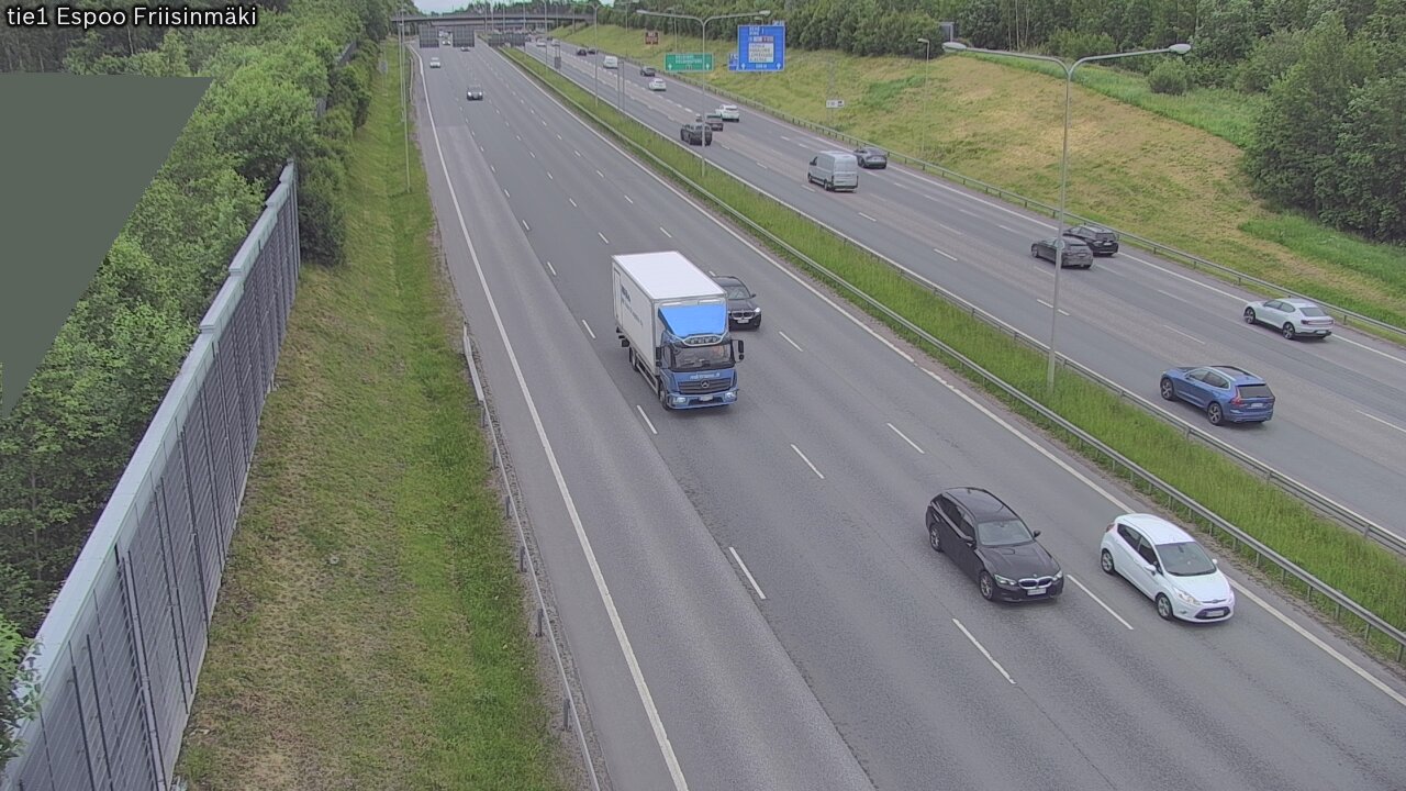 Weather Camera Image Road 1 Espoo, Friisinmäki, Espoo, Uusimaa