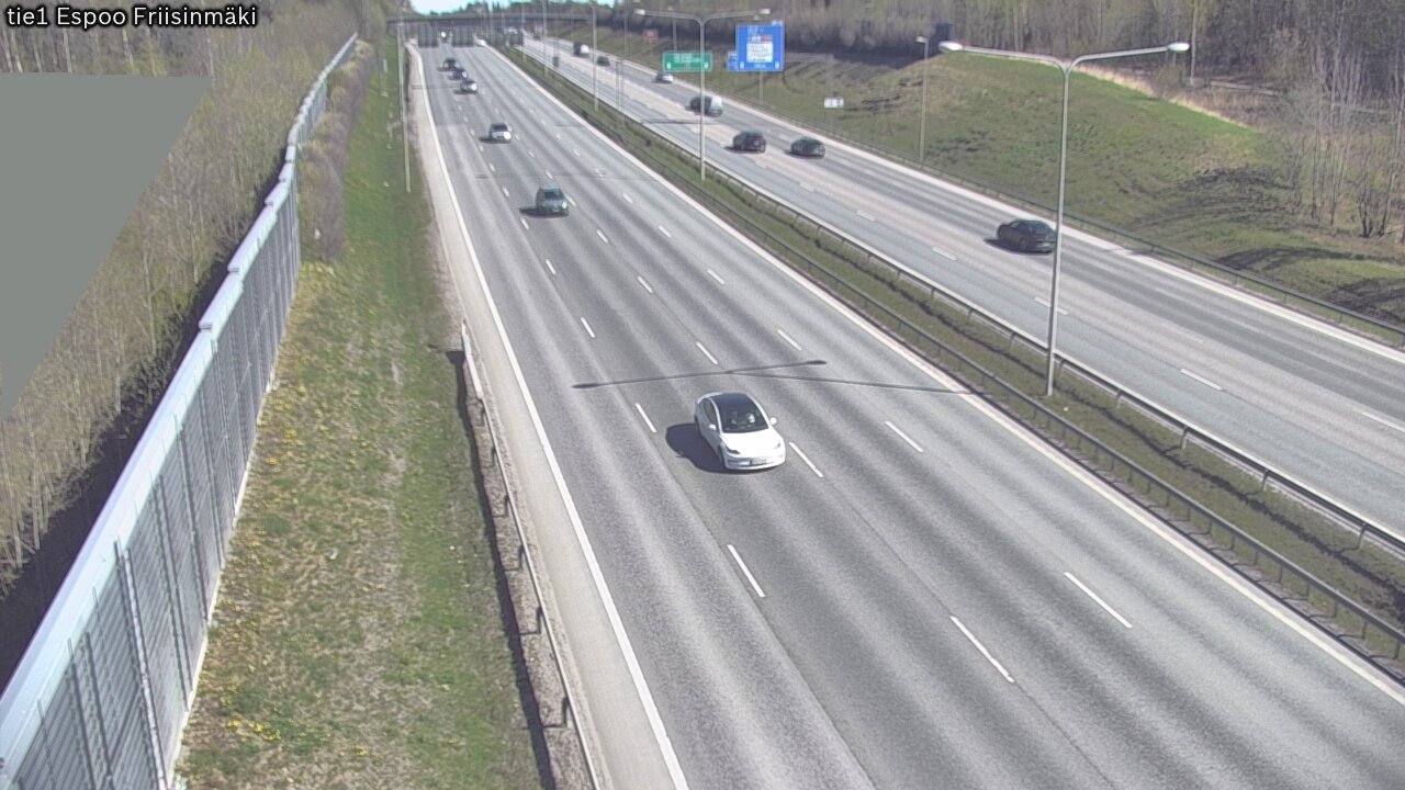 Weather Camera Image Road 1 Espoo, Friisinmäki, Espoo, Uusimaa