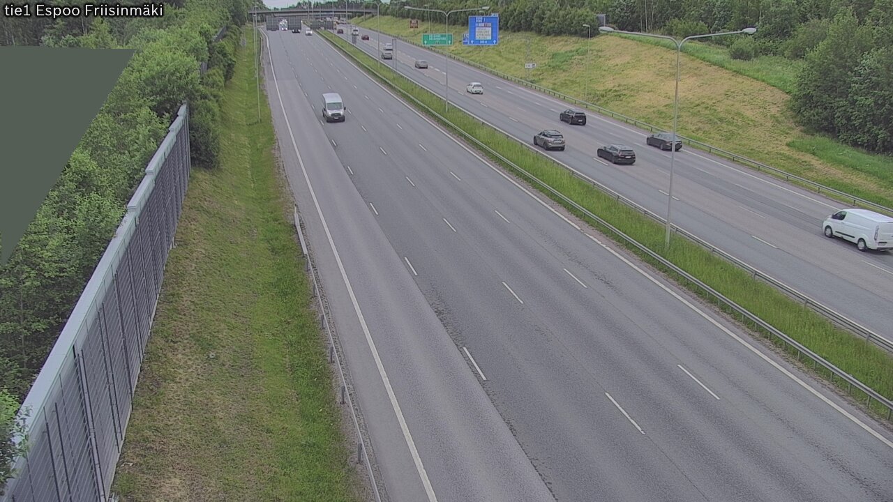 Weather Camera Image Road 1 Espoo, Friisinmäki, Espoo, Uusimaa