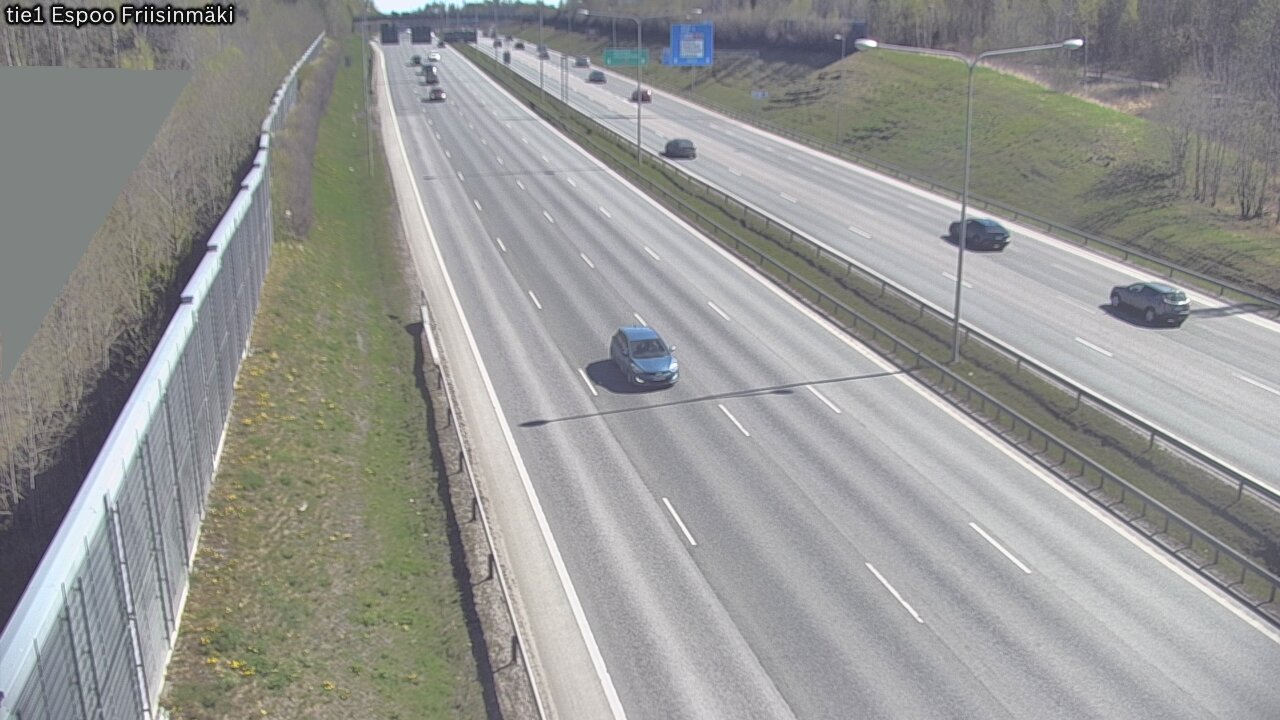 Weather Camera Image Road 1 Espoo, Friisinmäki, Espoo, Uusimaa