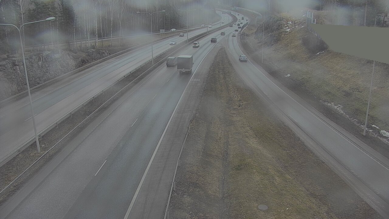 Weather Camera Image Road 1 Espoo, Tuomarila, Espoo, Uusimaa
