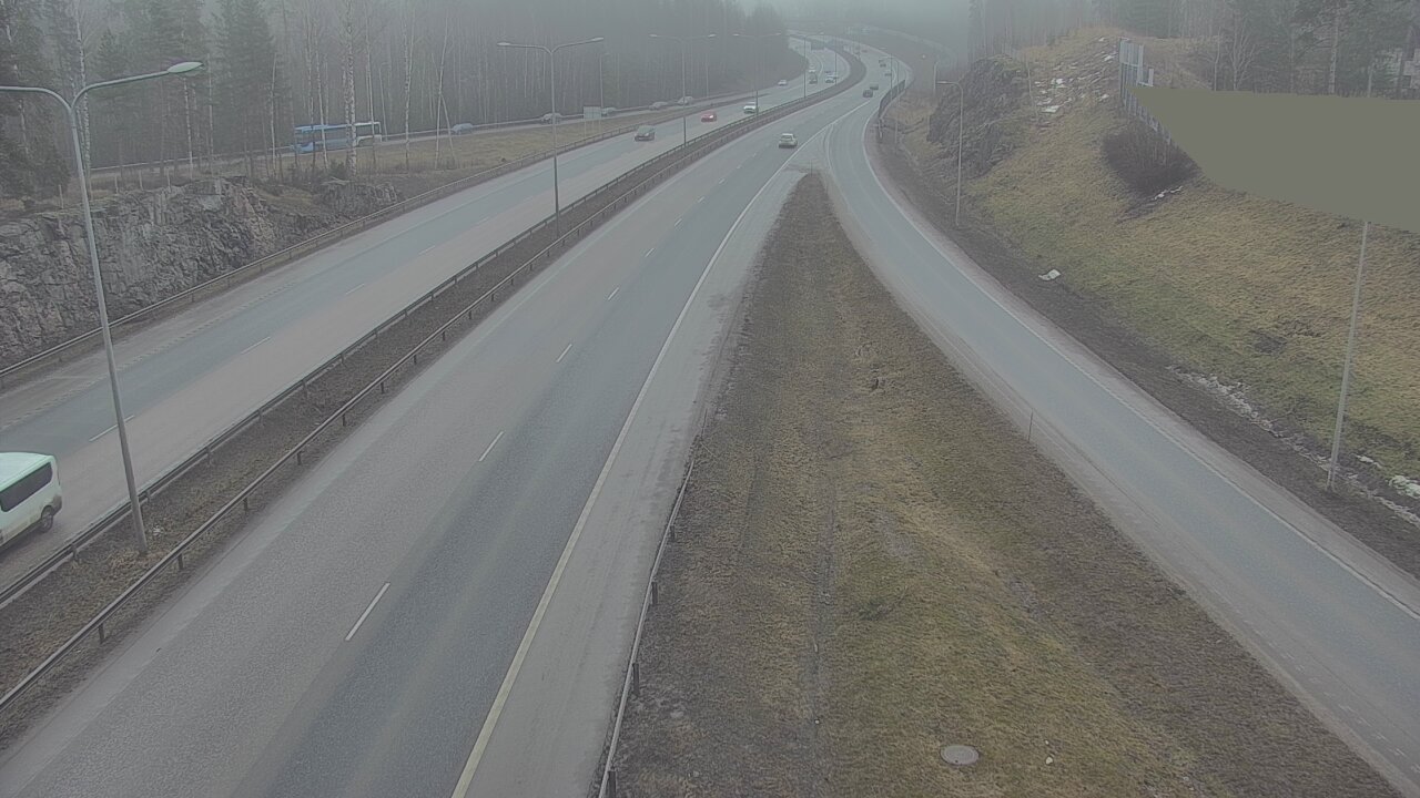 Weather Camera Image Road 1 Espoo, Tuomarila, Espoo, Uusimaa