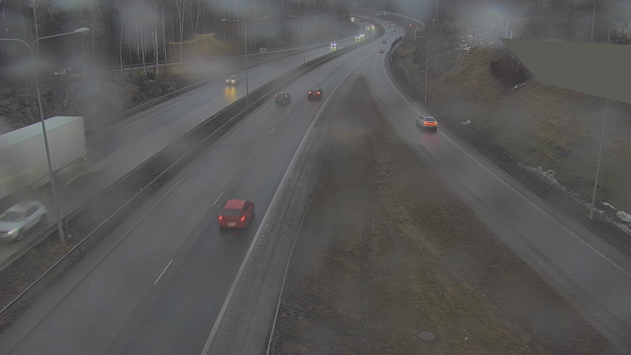 Weather Camera Image Road 1 Espoo, Tuomarila, Espoo, Uusimaa