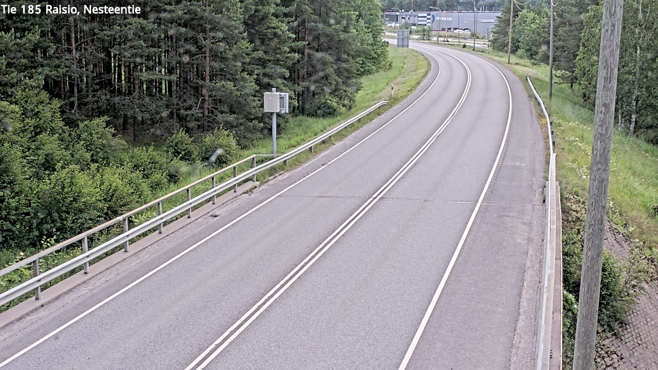 Weather Camera Image Väg 185 Raisio, Nesteentie, Raisio, Varsinais-Suomi