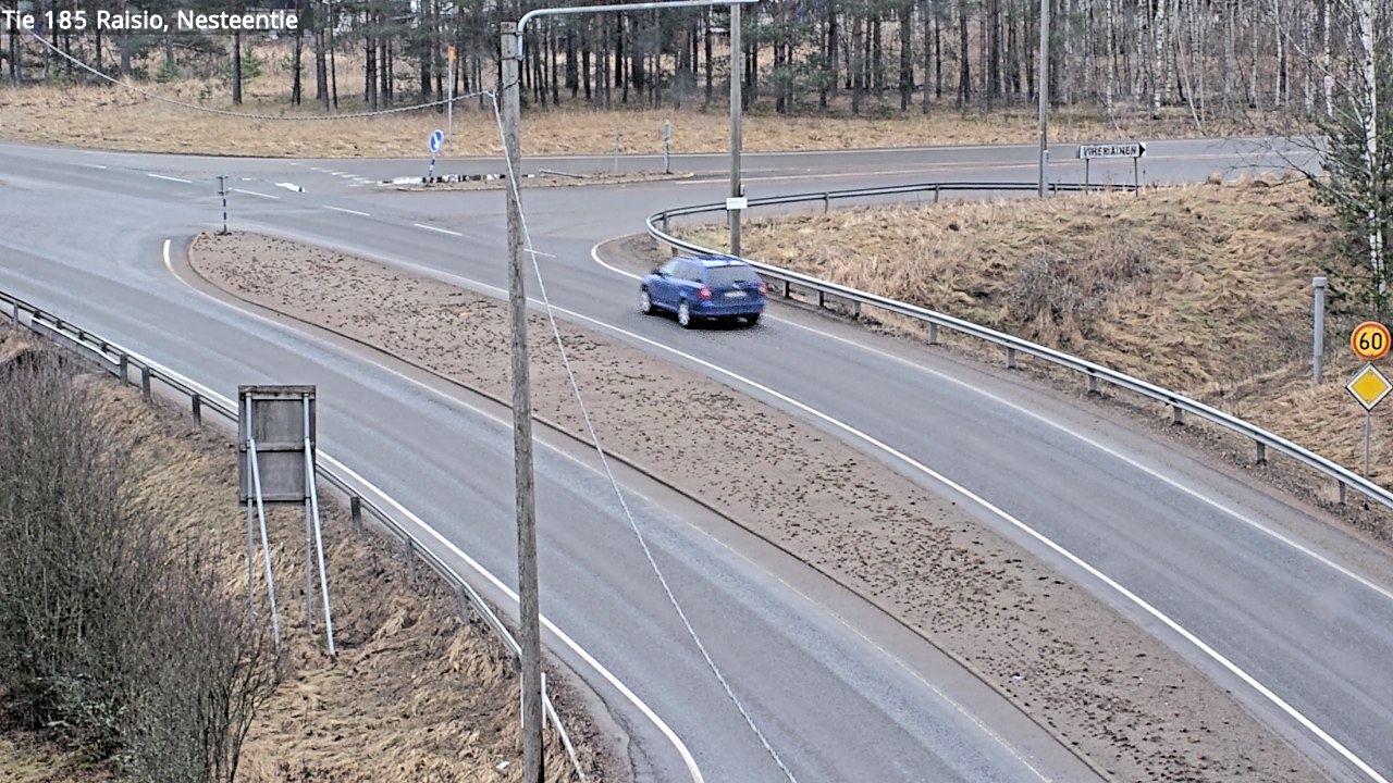 Weather Camera Image Väg 185 Raisio, Nesteentie, Raisio, Varsinais-Suomi