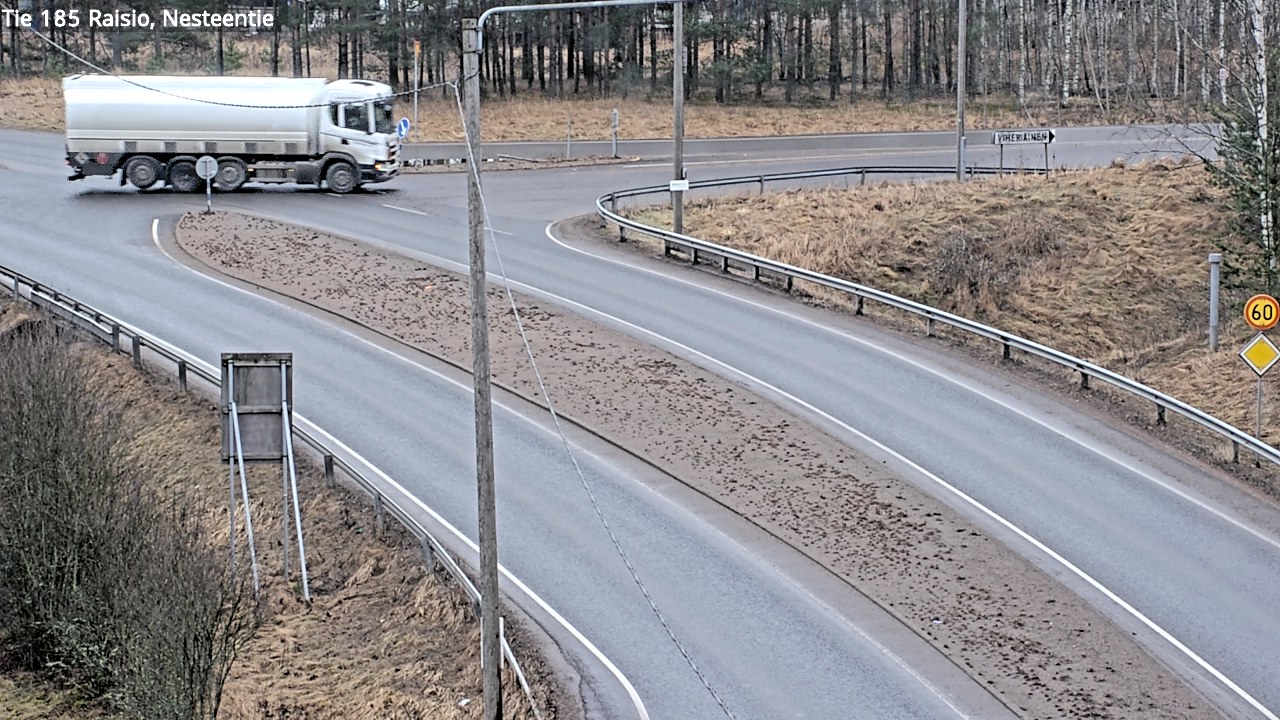 Weather Camera Image Väg 185 Raisio, Nesteentie, Raisio, Varsinais-Suomi