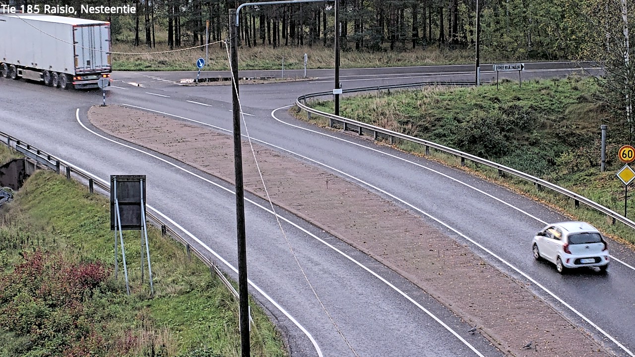 Weather Camera Image Väg 185 Raisio, Nesteentie, Raisio, Varsinais-Suomi