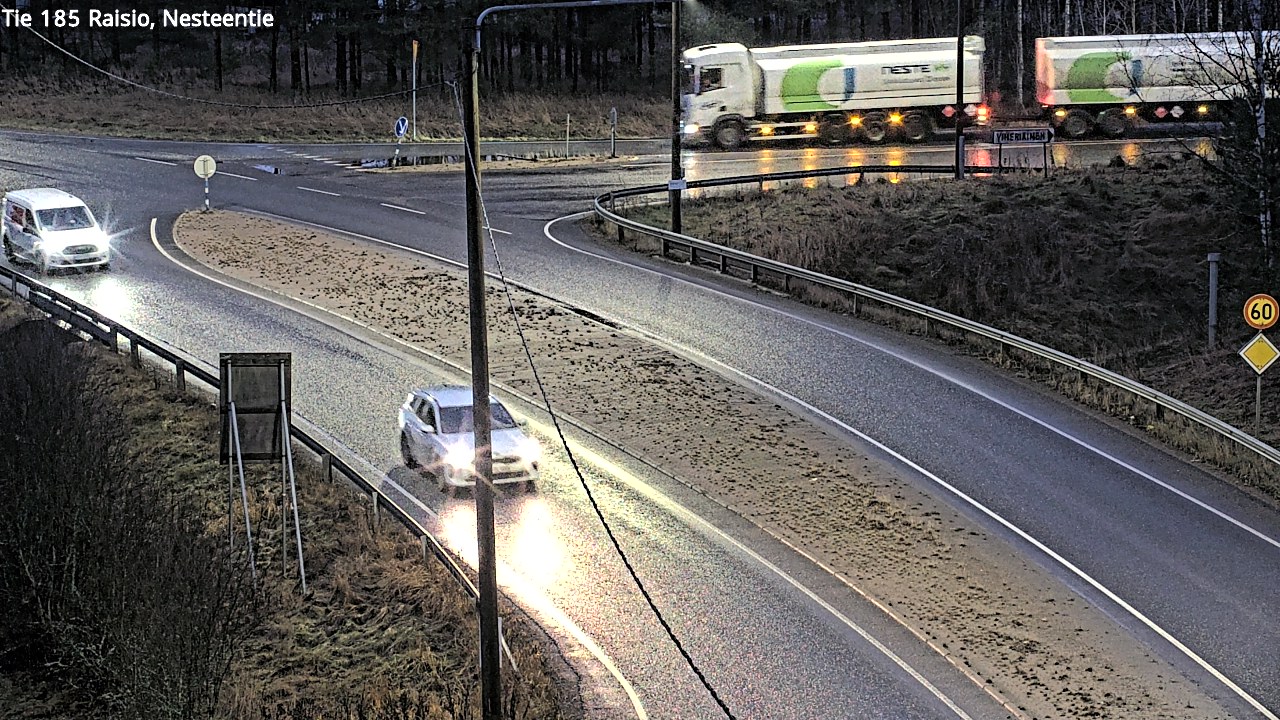 Weather Camera Image Väg 185 Raisio, Nesteentie, Raisio, Varsinais-Suomi
