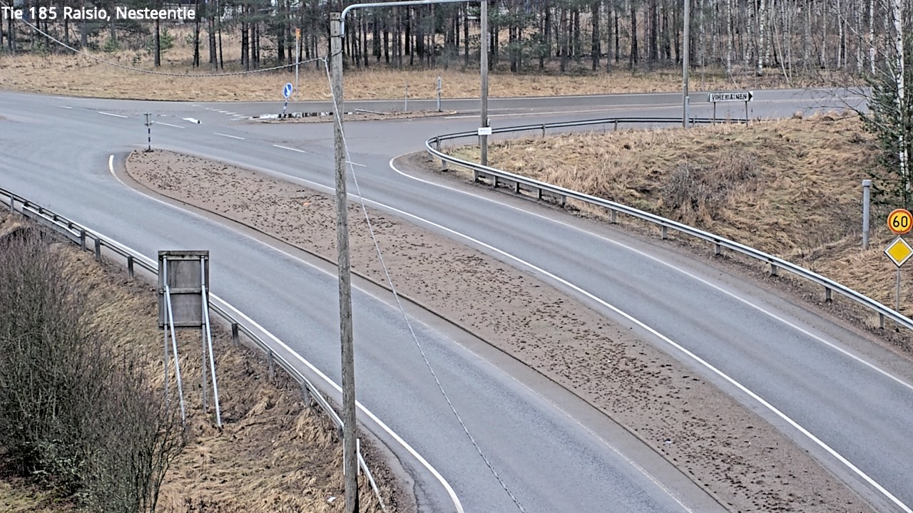 Weather Camera Image Väg 185 Raisio, Nesteentie, Raisio, Varsinais-Suomi