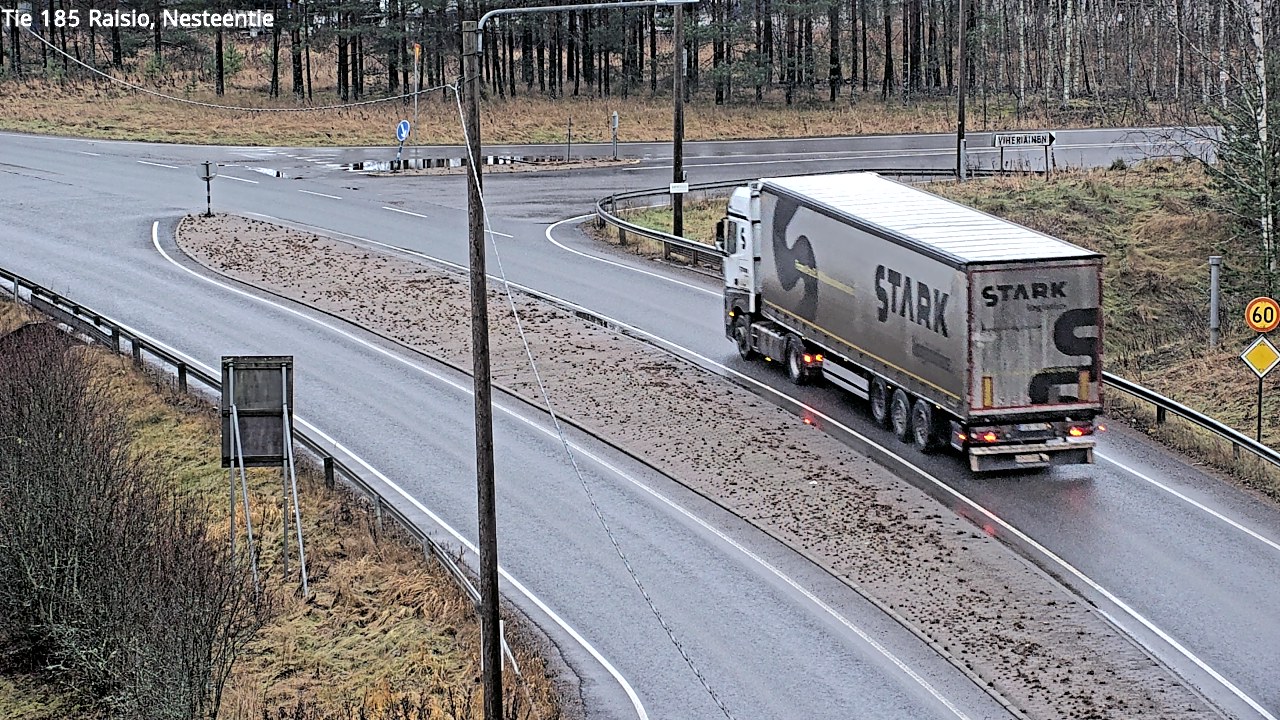 Weather Camera Image Väg 185 Raisio, Nesteentie, Raisio, Varsinais-Suomi