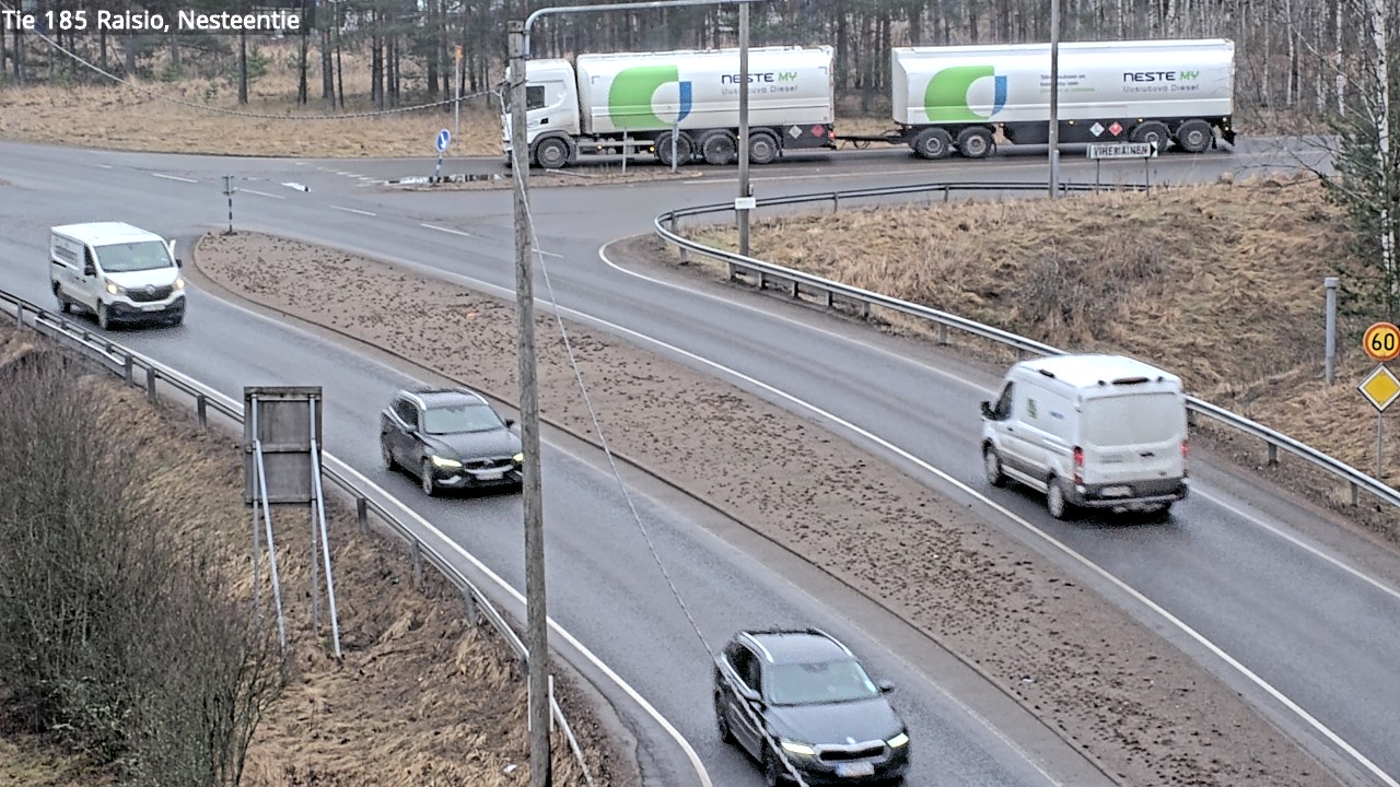 Weather Camera Image Väg 185 Raisio, Nesteentie, Raisio, Varsinais-Suomi