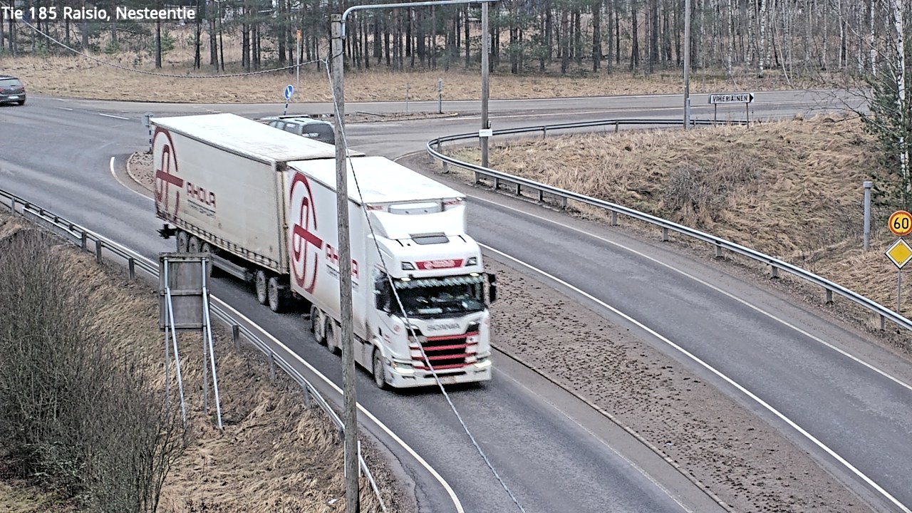 Weather Camera Image Väg 185 Raisio, Nesteentie, Raisio, Varsinais-Suomi