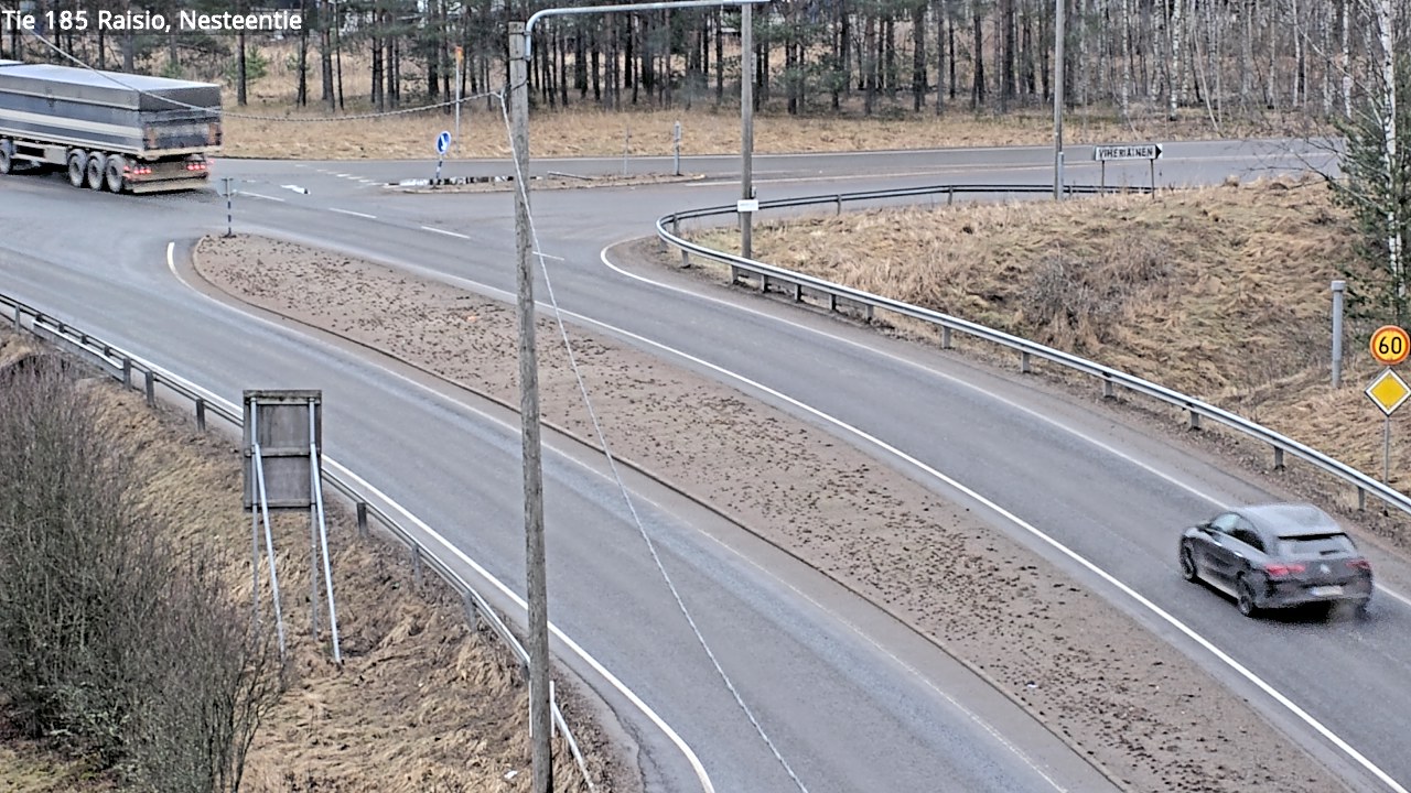 Weather Camera Image Väg 185 Raisio, Nesteentie, Raisio, Varsinais-Suomi