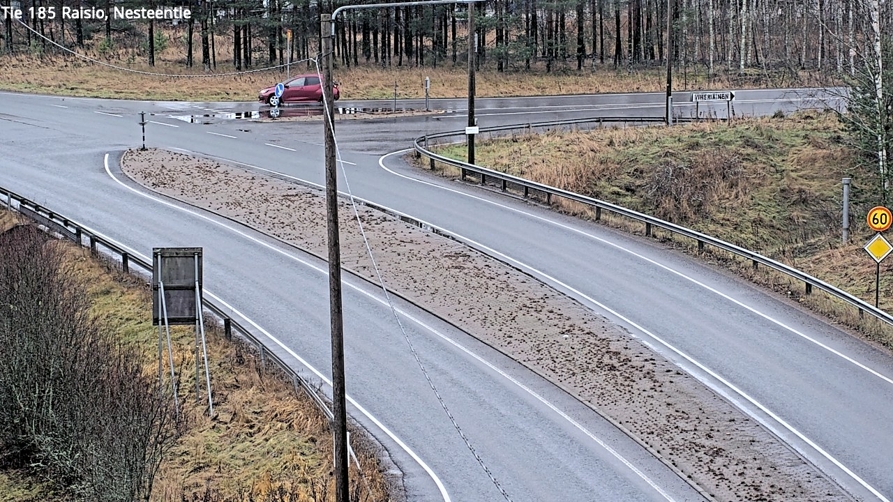 Weather Camera Image Väg 185 Raisio, Nesteentie, Raisio, Varsinais-Suomi