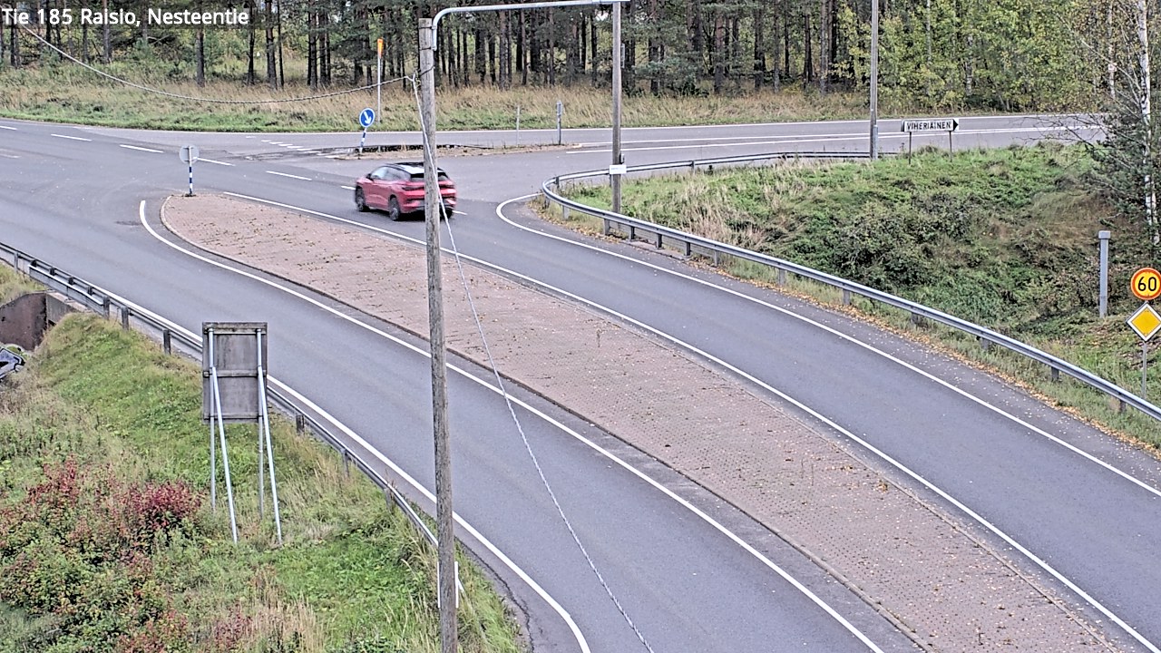 Weather Camera Image Väg 185 Raisio, Nesteentie, Raisio, Varsinais-Suomi