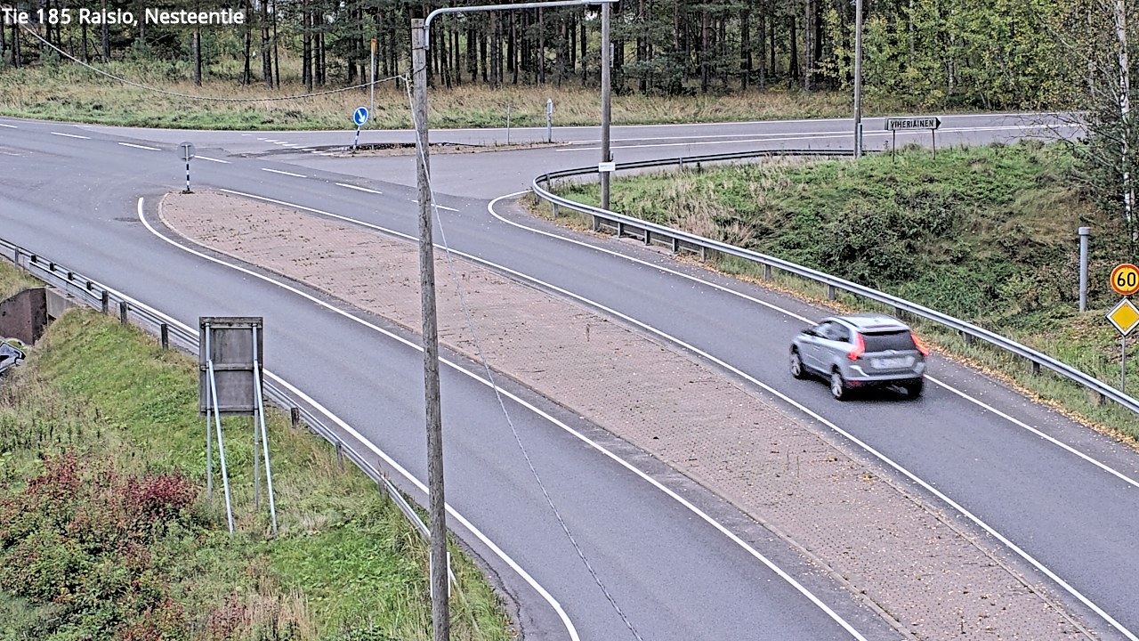 Weather Camera Image Väg 185 Raisio, Nesteentie, Raisio, Varsinais-Suomi