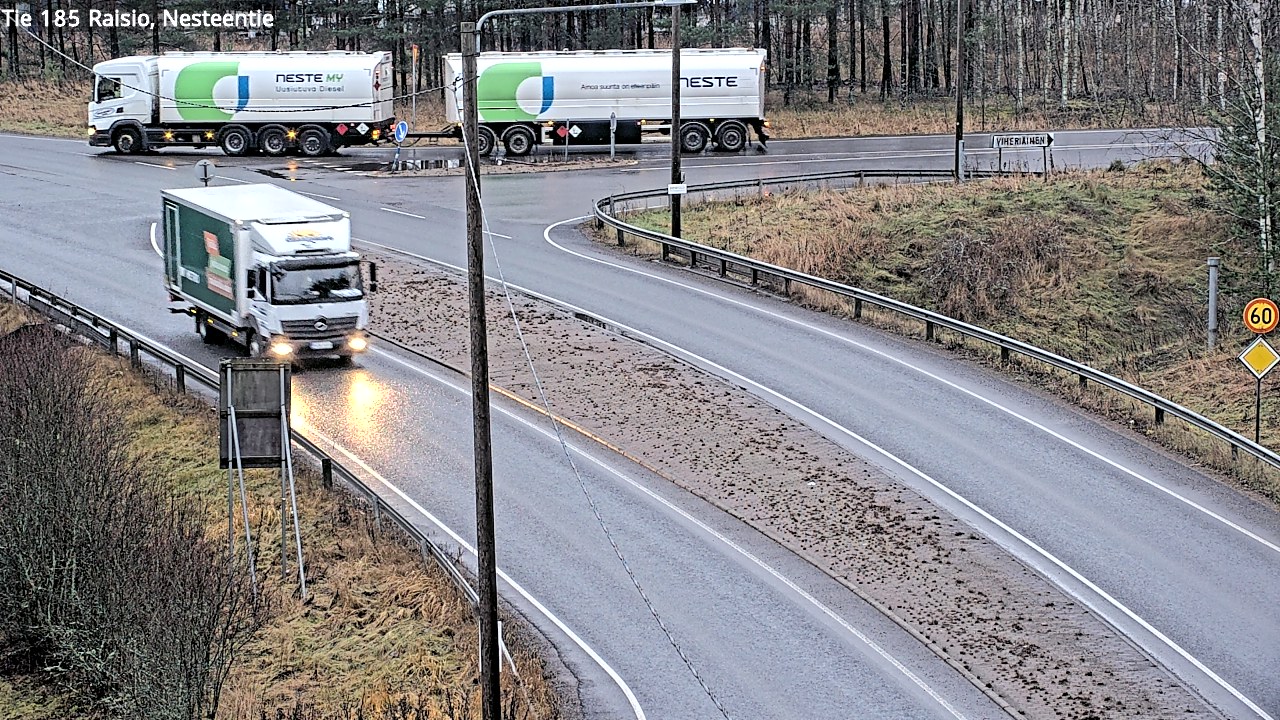Weather Camera Image Väg 185 Raisio, Nesteentie, Raisio, Varsinais-Suomi