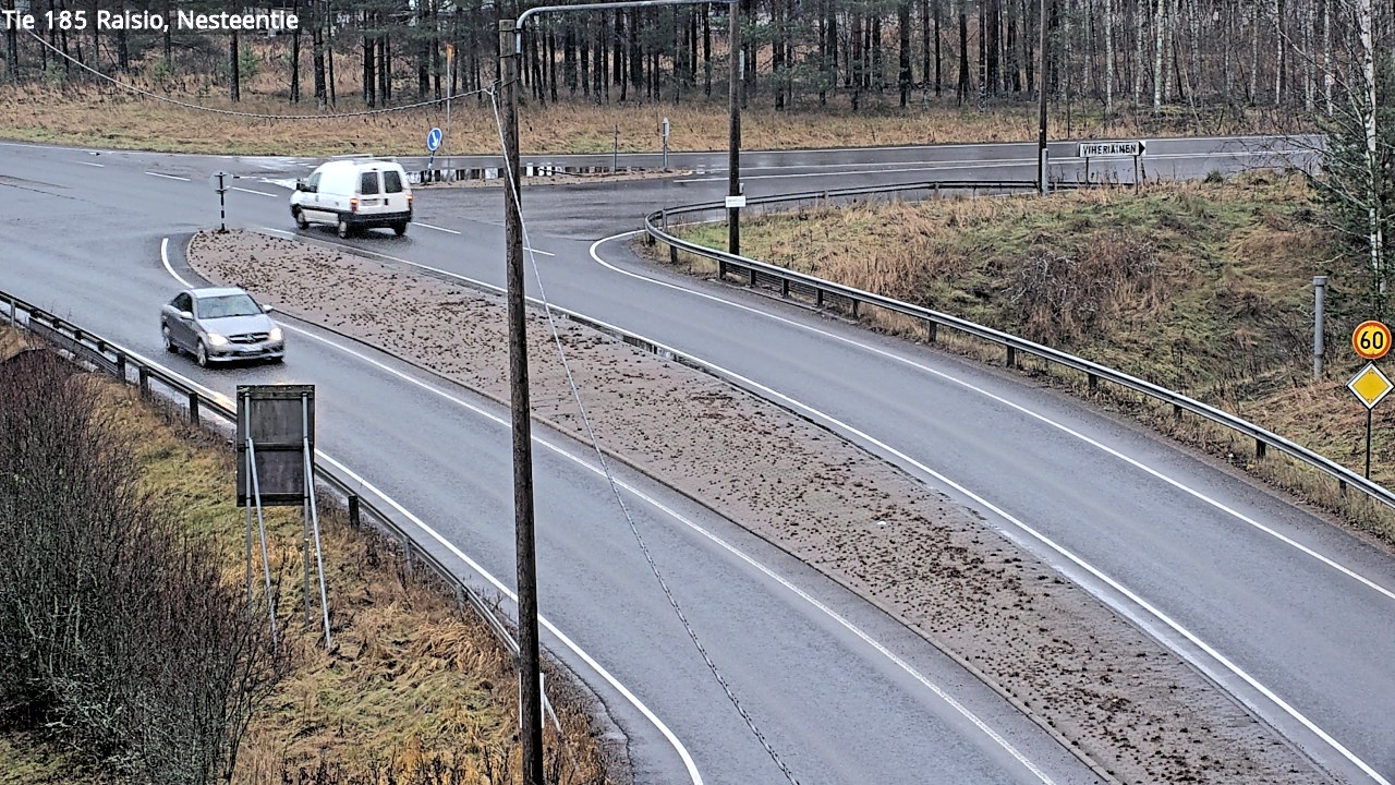 Weather Camera Image Väg 185 Raisio, Nesteentie, Raisio, Varsinais-Suomi