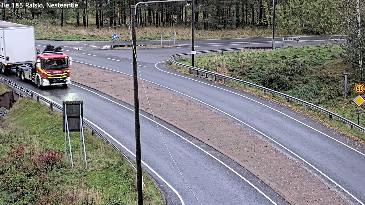 Weather Camera Image Väg 185 Raisio, Nesteentie, Raisio, Varsinais-Suomi