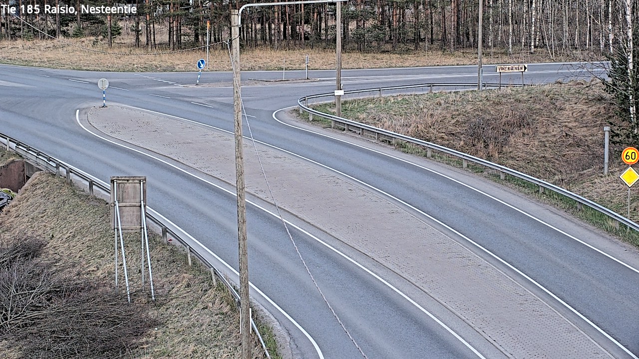 Weather Camera Image Road 185 Raisio, Nesteentie, Raisio, Varsinais-Suomi