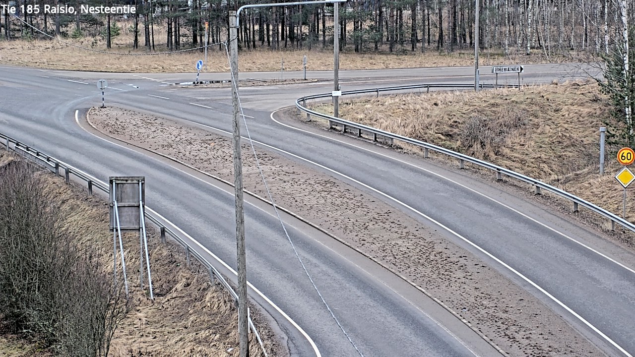 Weather Camera Image Väg 185 Raisio, Nesteentie, Raisio, Varsinais-Suomi