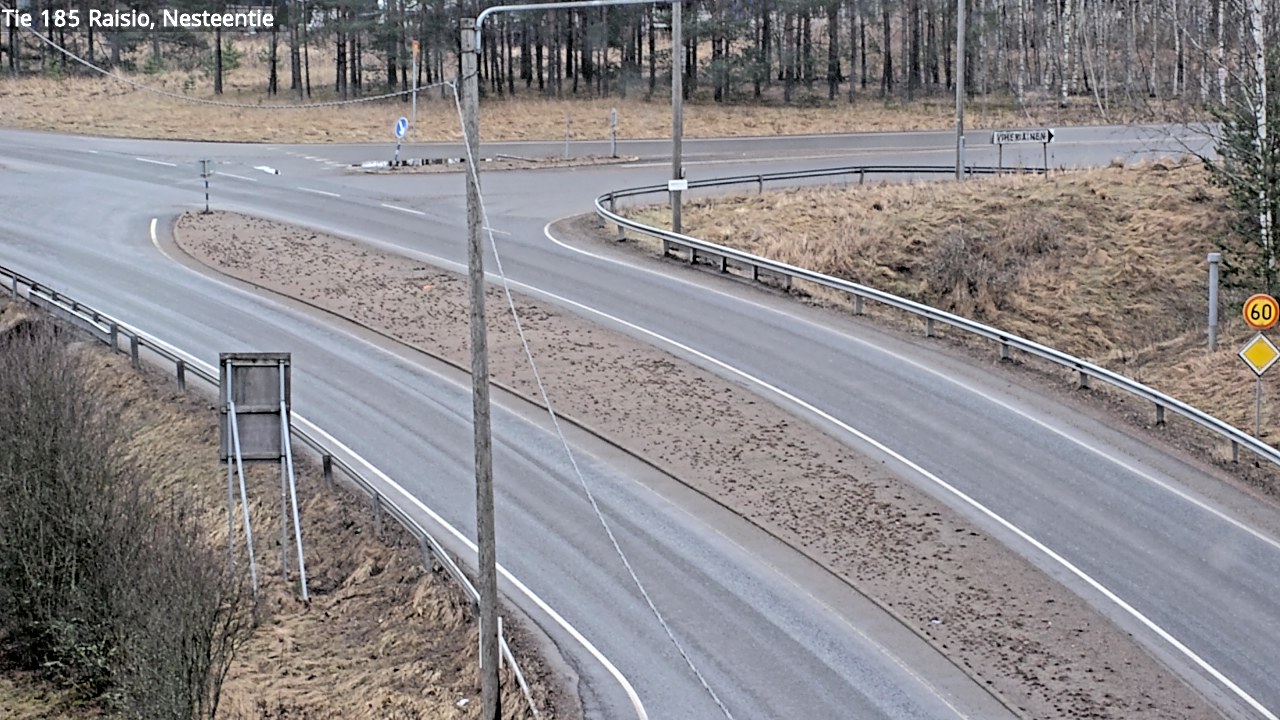 Weather Camera Image Väg 185 Raisio, Nesteentie, Raisio, Varsinais-Suomi