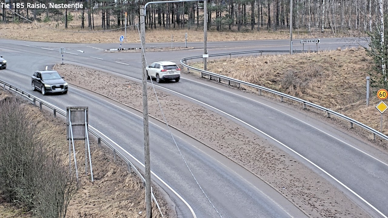 Weather Camera Image Väg 185 Raisio, Nesteentie, Raisio, Varsinais-Suomi