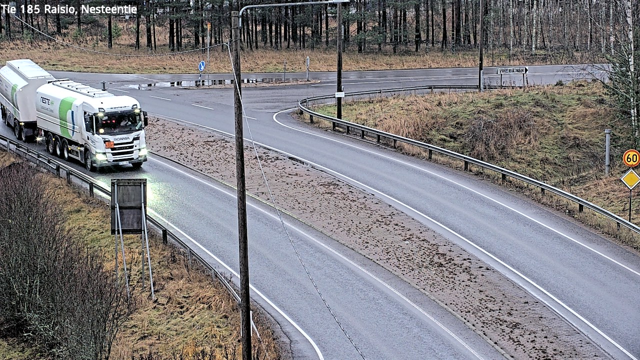 Weather Camera Image Väg 185 Raisio, Nesteentie, Raisio, Varsinais-Suomi
